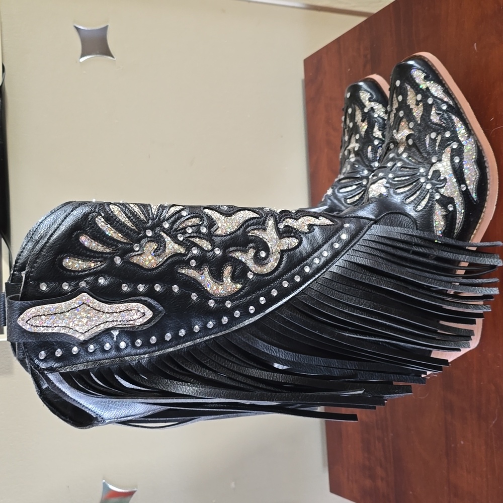 Fringe Cowgirl Boots